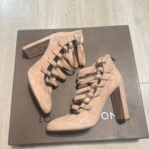 Vince Camuto Tan Suede Heeled Boots